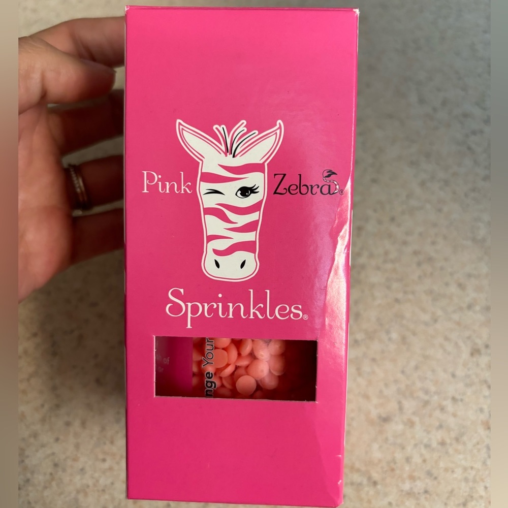 Pink zebra sprinkles